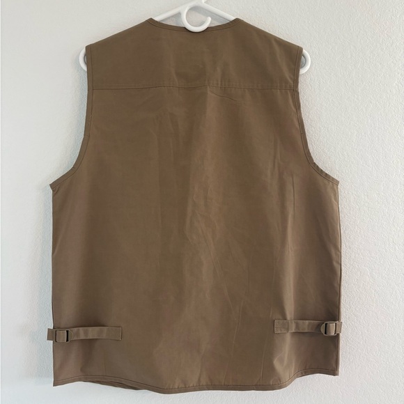 Men's Multiple Pockets Outdoor Fishing Vest Retro Durable Work - Picture 9 of 17